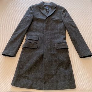 J Crew Men’s Mayfair XS topcoat herringbone